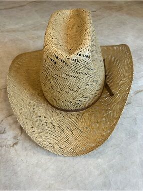Vintage Resistol  Straw Cowboy Hat Western Rodeo